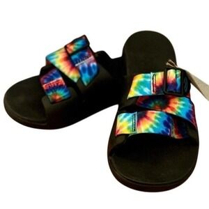 Chaco Adjustable Slide Sandals Women's 6 Tie Dye Sport Comfort NWT Hike Casual